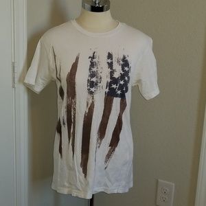 Mens Short Sleeve U.S.A Flag T-Shirt